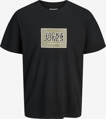 Jack & Jones PlusMajica 'JJRain' - crna boja: prednji dio