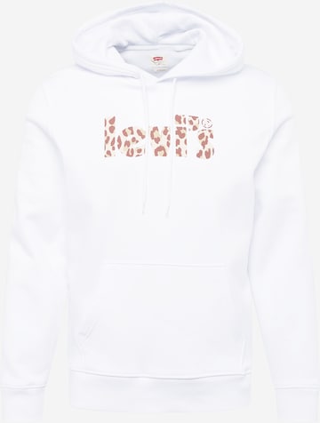 LEVI'S ® Sweatshirt 'LSE T3 Graphic Hoodie' in White: front