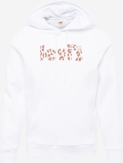 LEVI'S ® Sweatshirt 'LSE T3 Graphic Hoodie' in Beige / Brown / White, Item view