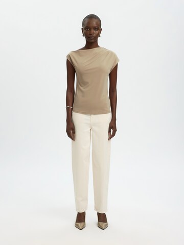 Maglietta 'SLFMOLLY' di SELECTED in marrone