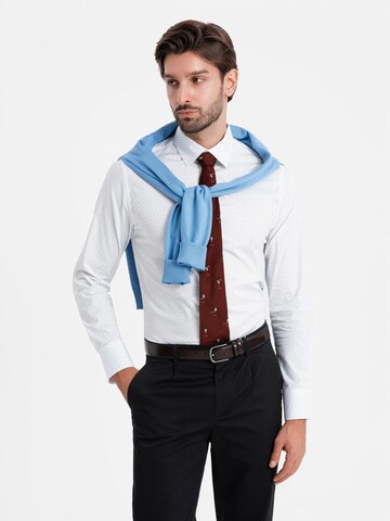 Ombre Regular fit Button Up Shirt 'OM-SHCS-0152' in White