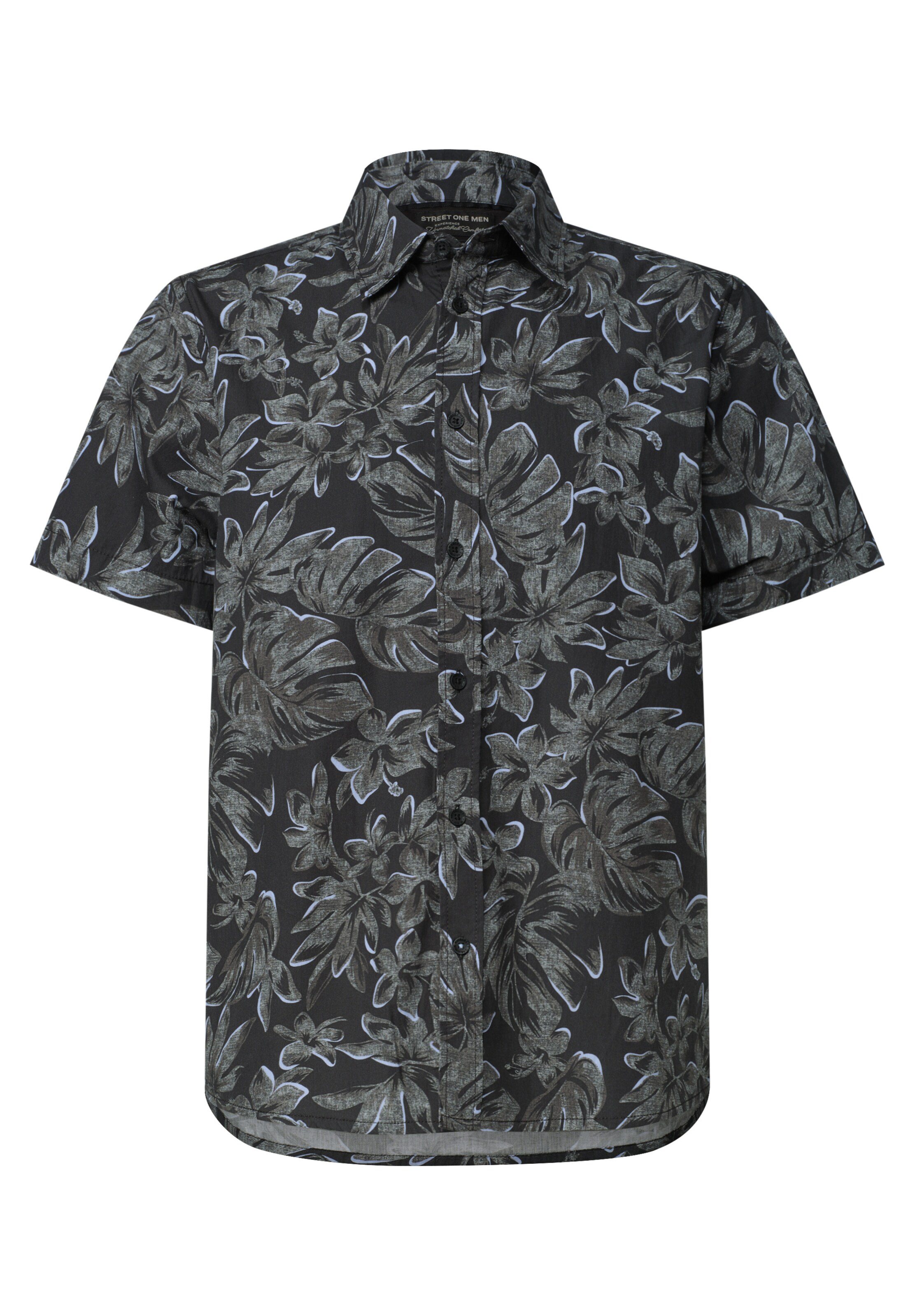 Street One MEN Regular Fit Hemd in Transparent: Vorderseite