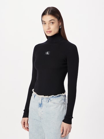 Calvin Klein Jeans Pulóver - fekete: elől