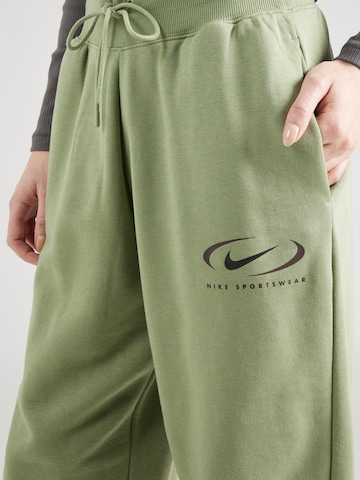 Nike Sportswear Конический (Tapered) Штаны 'PHOENIX FLEECE' в Зеленый