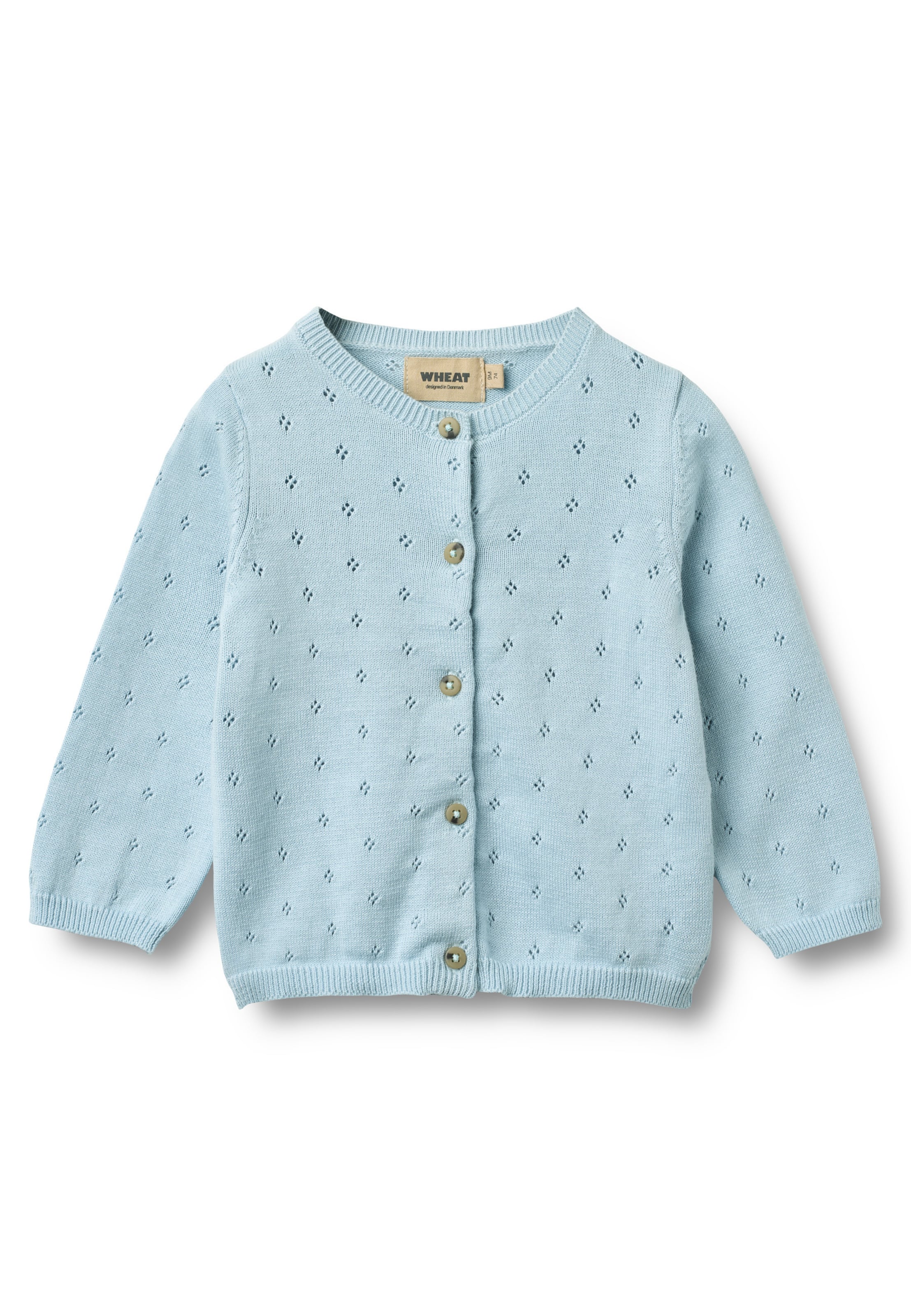 Cardigan 'Maia' WHEAT en bleu : devant