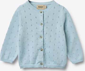 Cardigan 'Maia' WHEAT en bleu : devant
