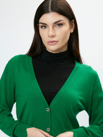 Influencer Strickjacke 'Fancy' in Grün