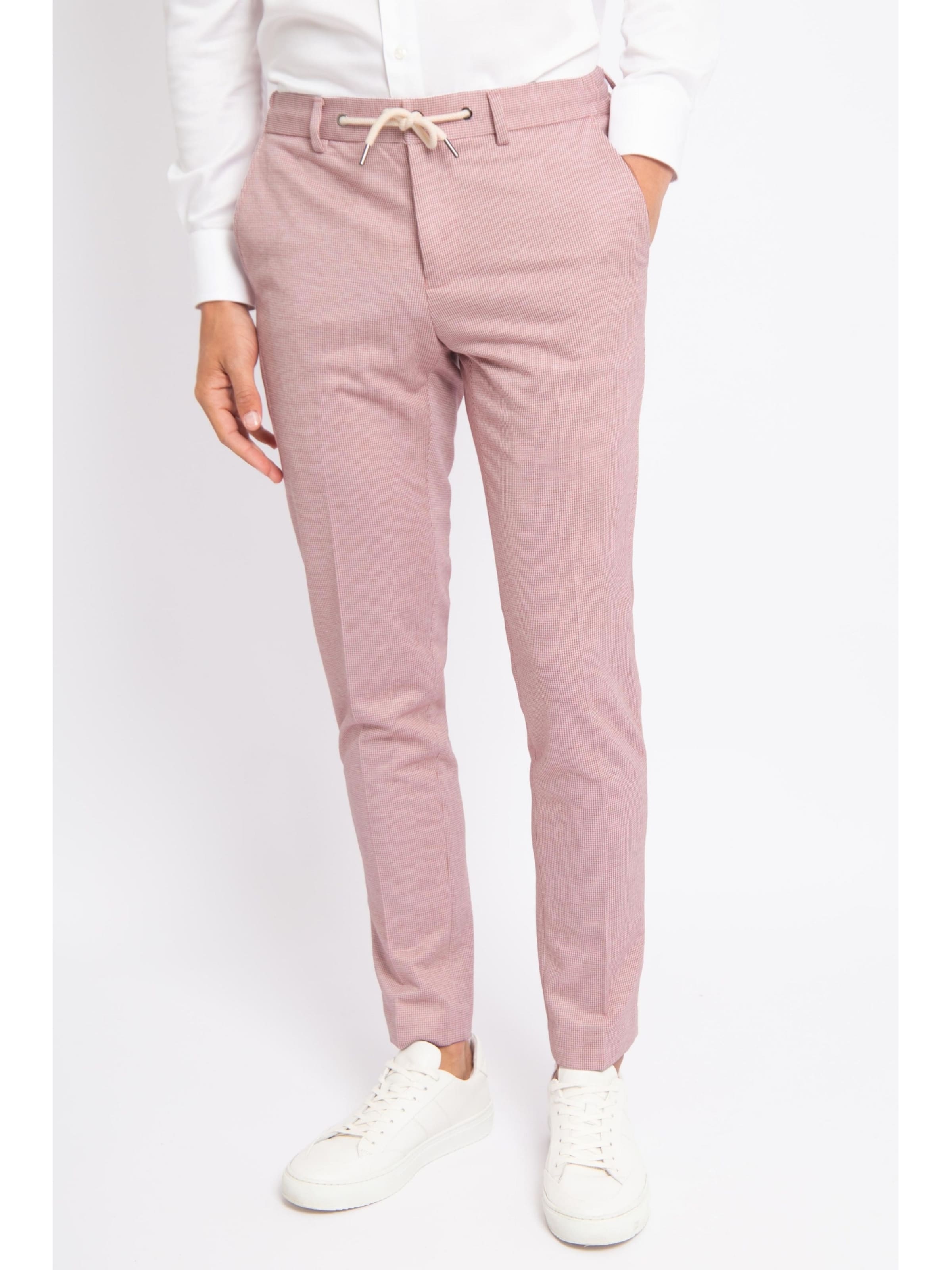 Suitable Slimfit Pantalon in Rood