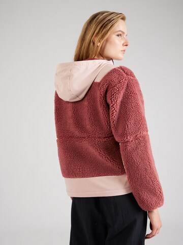 COLUMBIA Athletic Fleece Jacket 'Hakatai' in Red