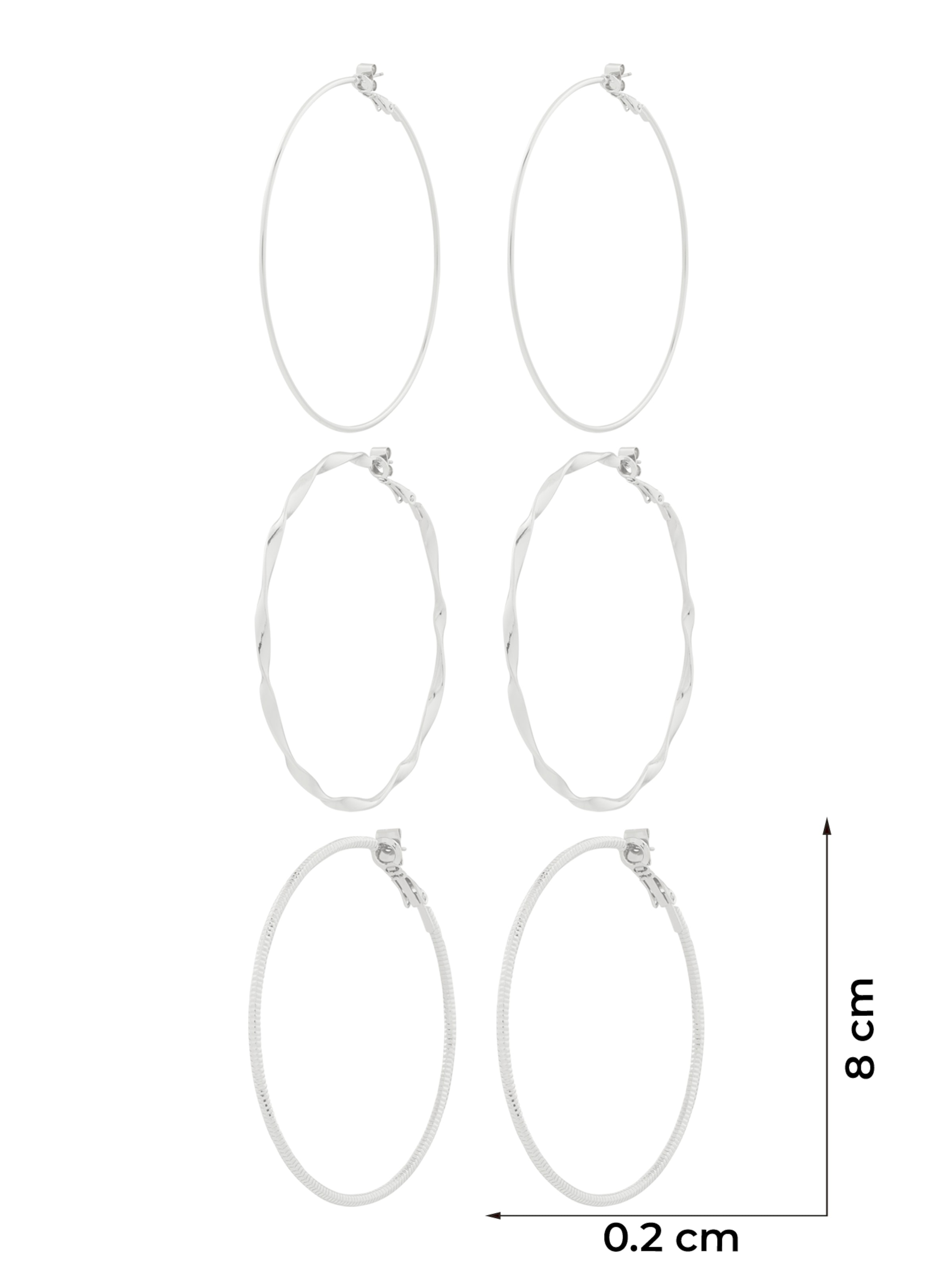 ABOUT YOU Korvakoru värissä hopea