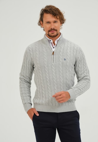 Pullover di Giorgio di Mare in grigio: frontale