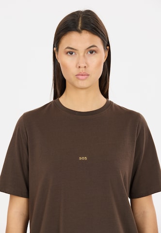 SOS Performance Shirt 'Mera' in Brown