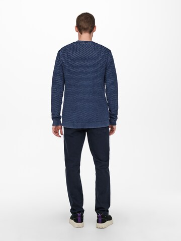 Only & Sons Pullover 'Wing' in Blau