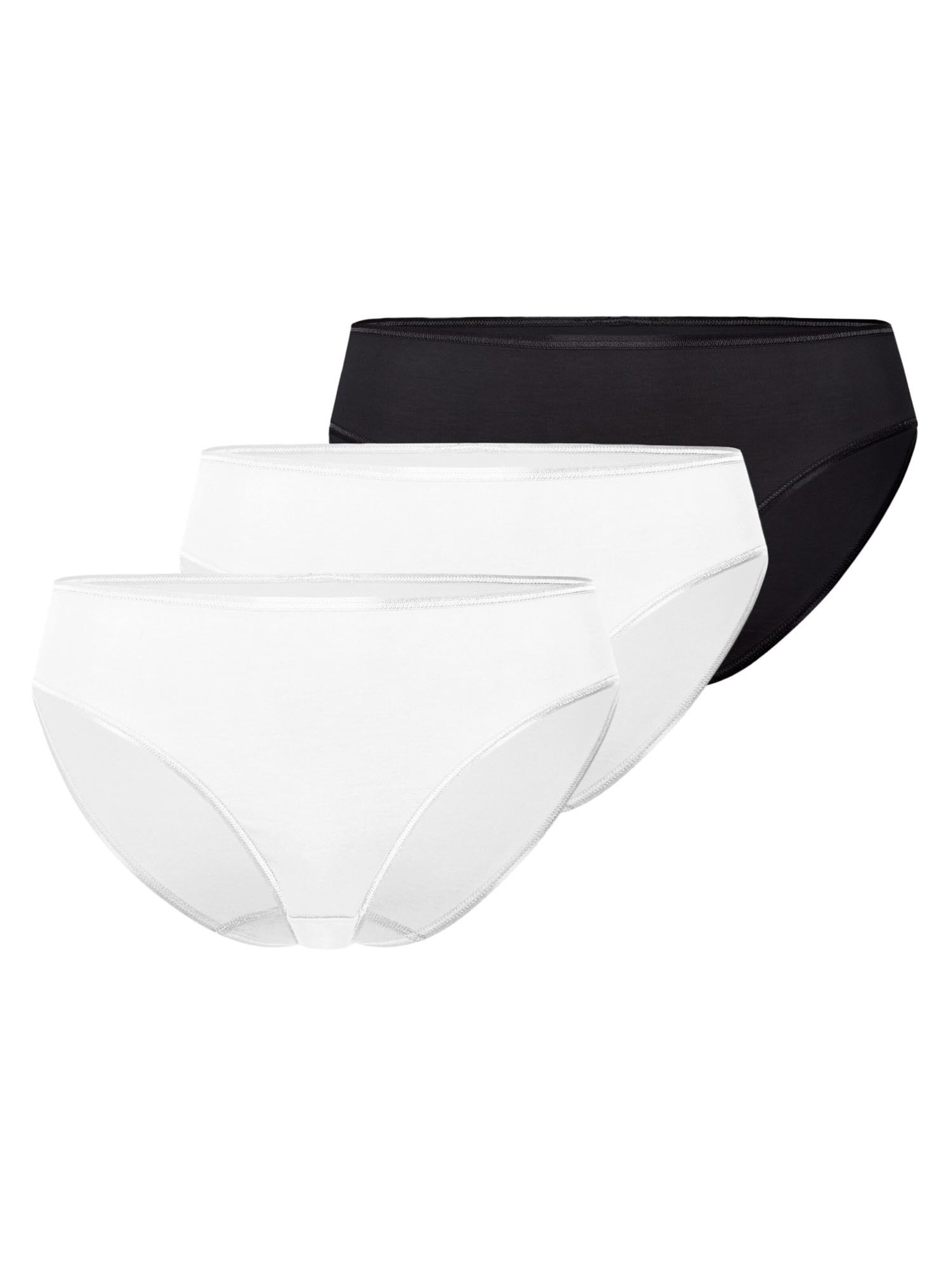 Hanro Slip 'Cotton Seamless'‌‌‌‌‌ in Schwarz: Vorderseite