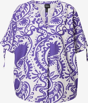 Ulla Popken Tuniek in Lila: voorkant