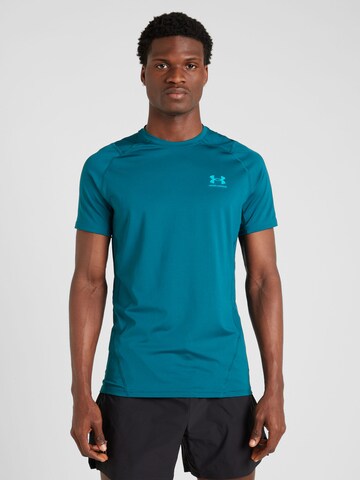 T-Shirt fonctionnel UNDER ARMOUR en bleu : devant