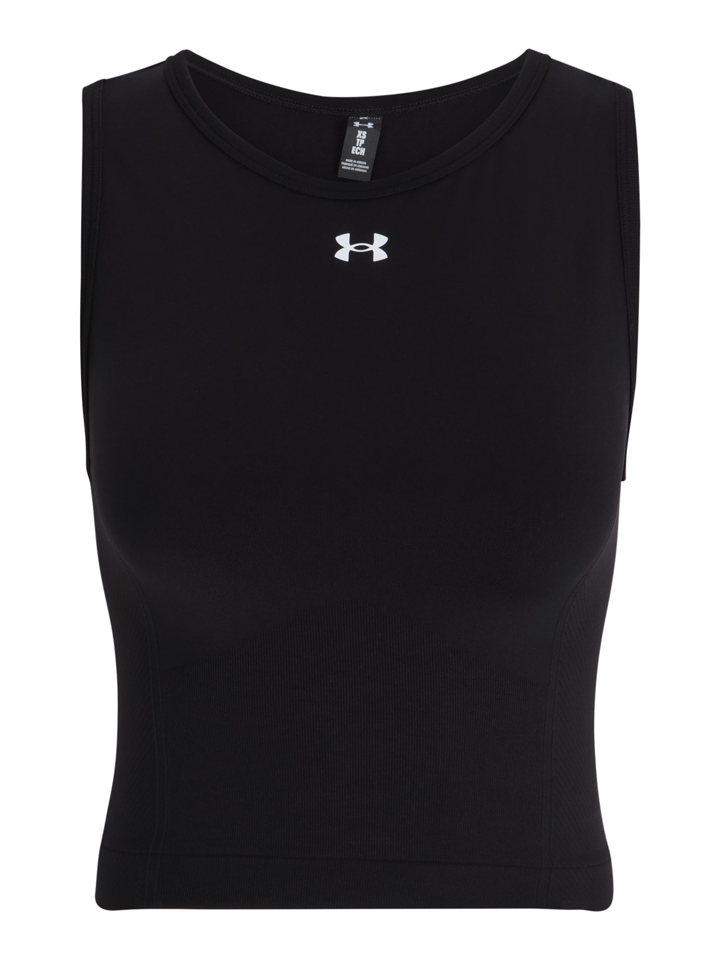 UNDER ARMOUR Sports Top in Black: front