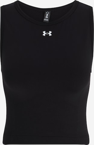 juoda UNDER ARMOUR Sportiniai marškinėliai be rankovių: priekis