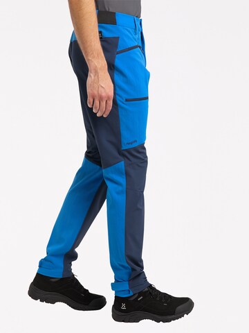 Haglöfs Slim fit Outdoor Pants 'Rugged Flex' in Blue