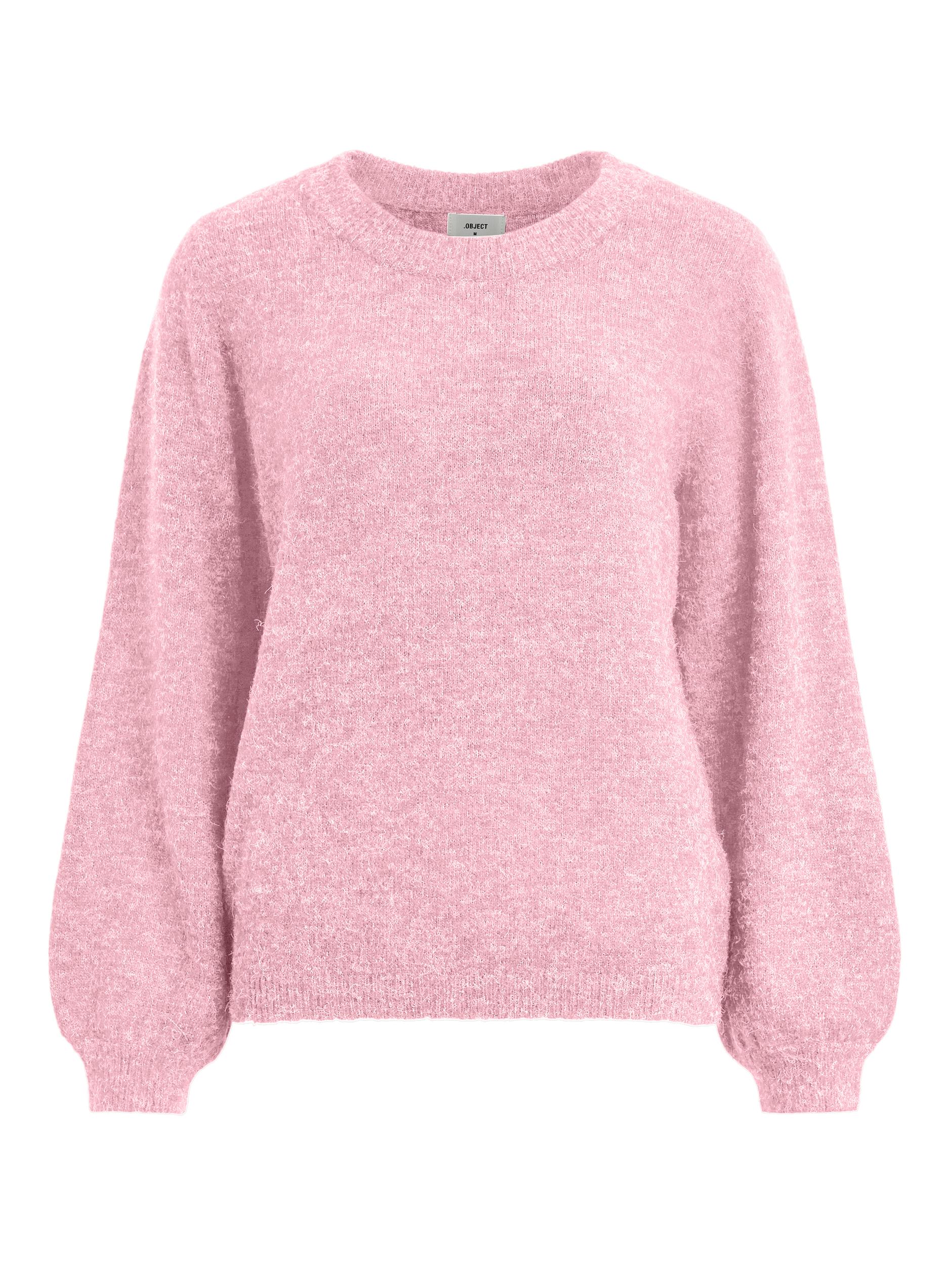 OBJECT Sweter w kolorze Różowym 
