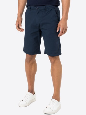 !Solid Normální Kalhoty – modrá: přední strana