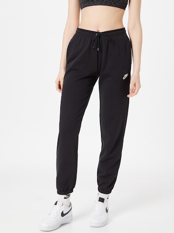 Nike Sportswear Tapered Pants in Black: front