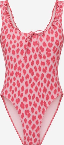 Classico Costume intero 'Cleo' di OH APRIL in rosa: frontale