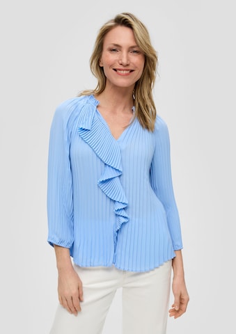 s.Oliver BLACK LABEL Blouse in Blauw: voorkant