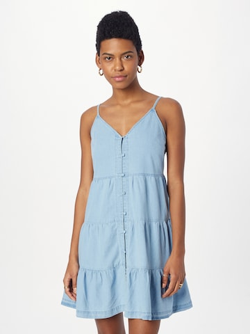 Warehouse Letné šaty 'Cami' - Modrá: predná strana