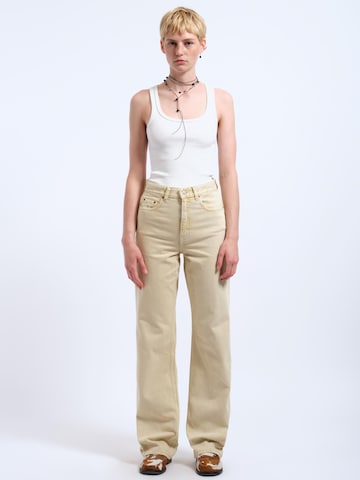 Dr. Denim Regular Jeans 'Echo High Straight' in Geel