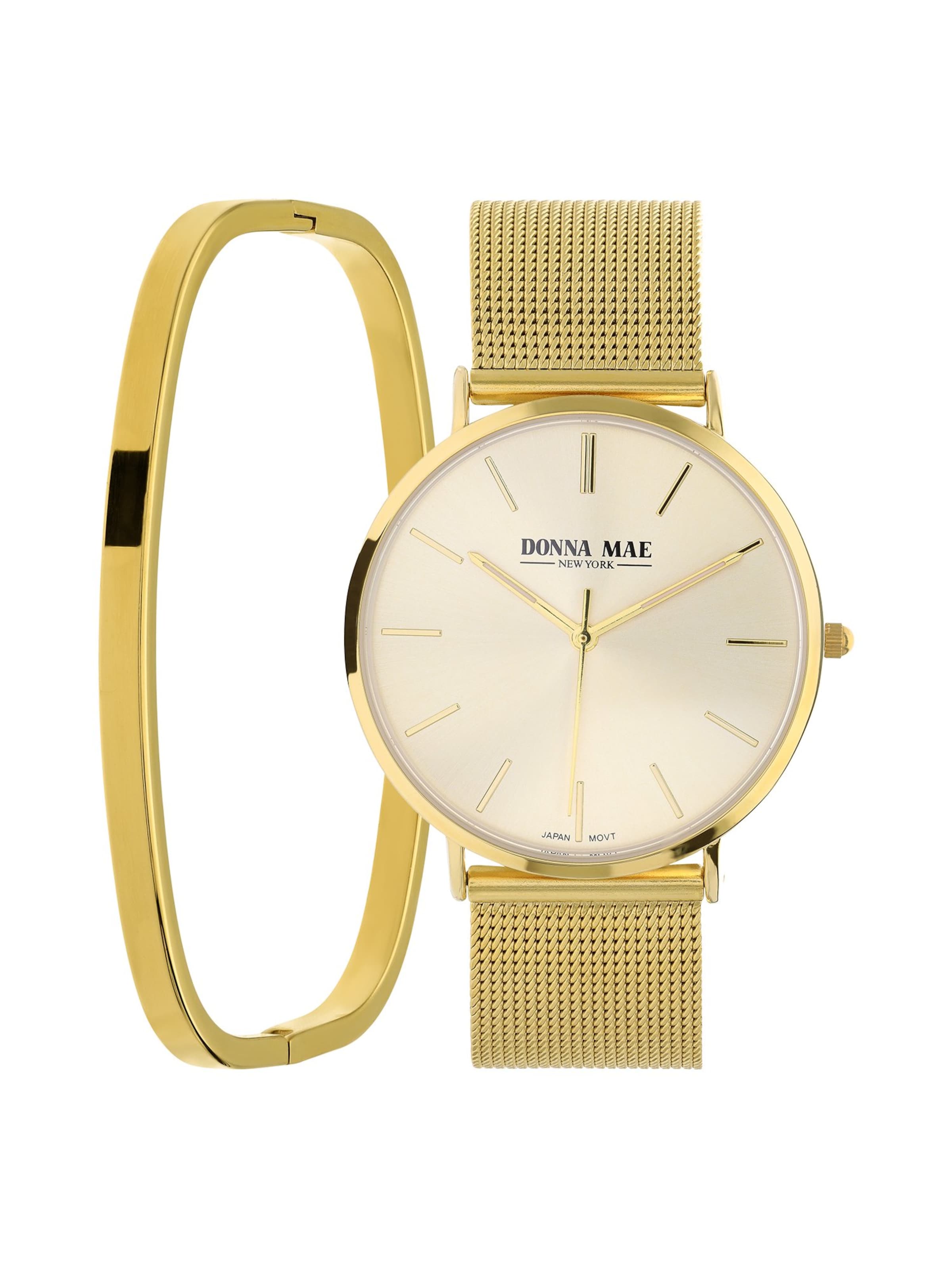 Lucardi Jewelry Set in Gold: front