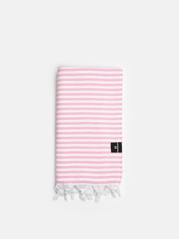 MARSIKOH Beach Towel 'Marine' in Pink: front