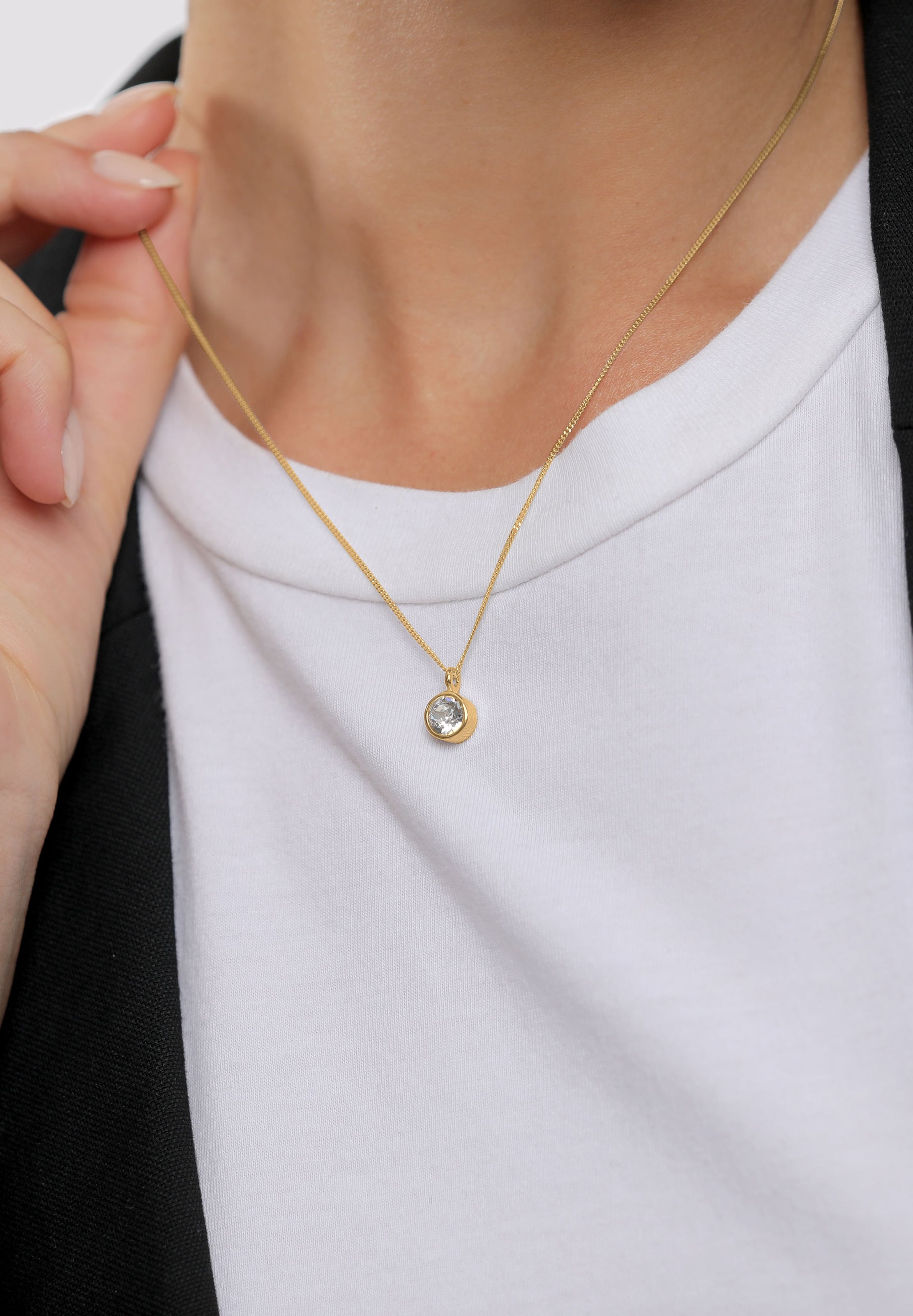 ELLI Lánc 'Kristall' - arany