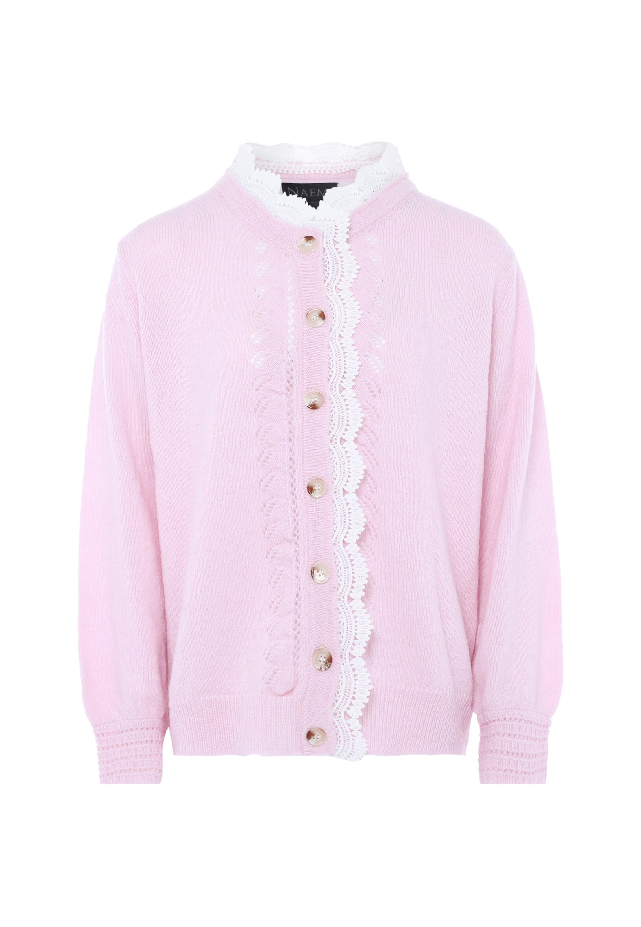 NAEMI Knit cardigan in Pink: front