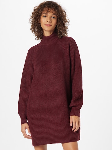 Noisy may Knitted dress 'Timmy' in Red: front