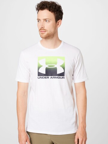 T-Shirt fonctionnel UNDER ARMOUR en blanc : devant