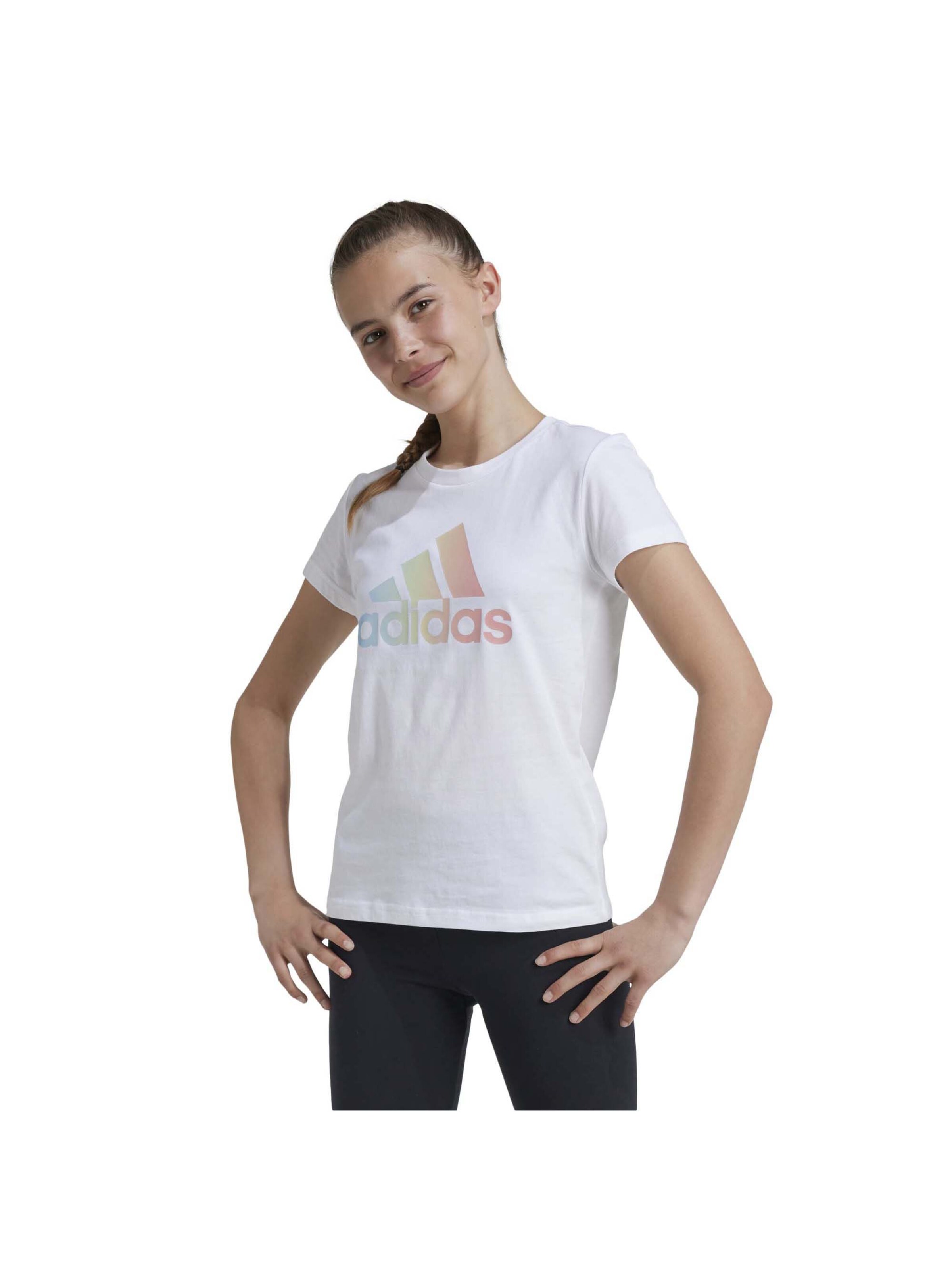 T-Shirt ADIDAS SPORTSWEAR en blanc : devant