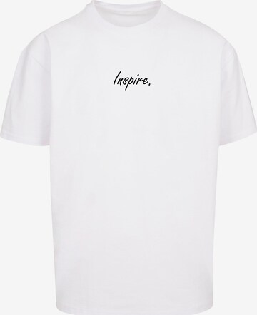 Merchcode T-Shirt 'Inspire' in Weiß: predná strana