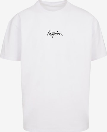 Merchcode Shirt 'Inspire' in Wit: voorkant