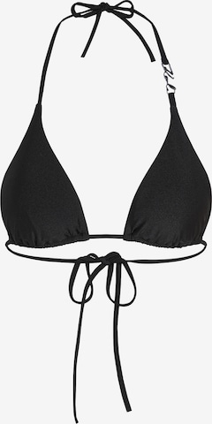 Karl LagerfeldTrokutasti Bikini gornji dio - crna boja: prednji dio