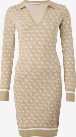 GUESSPletena haljina 'AUBREY' - bež boja: prednji dio