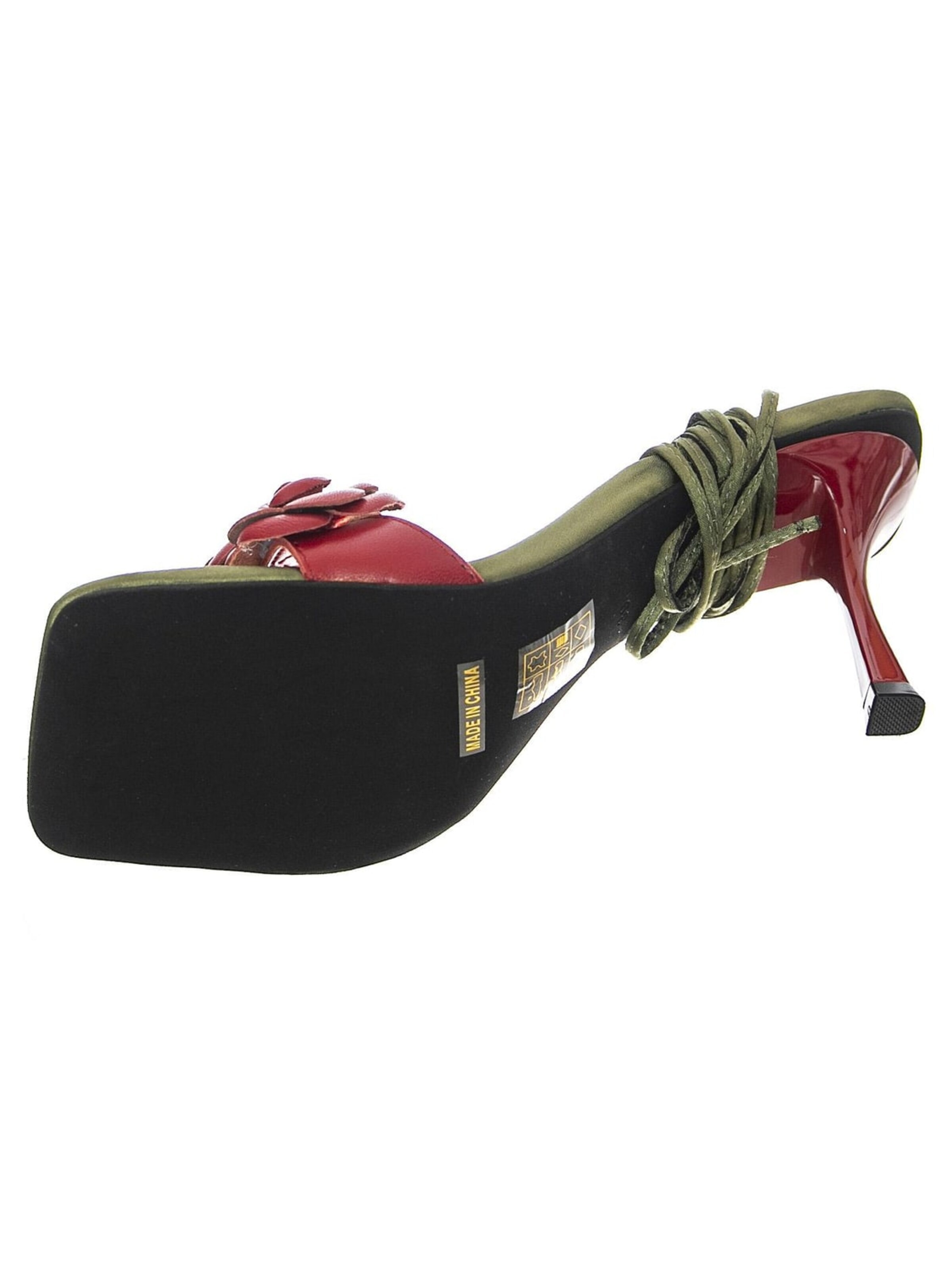 Jeffrey Campbell Sandaal 'W' Rozi Red Kid Leather Sandals' in Gemengde kleuren