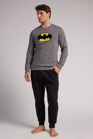 INTIMISSIMI Long Pajamas 'COMICS BATMAN' in Grey: front