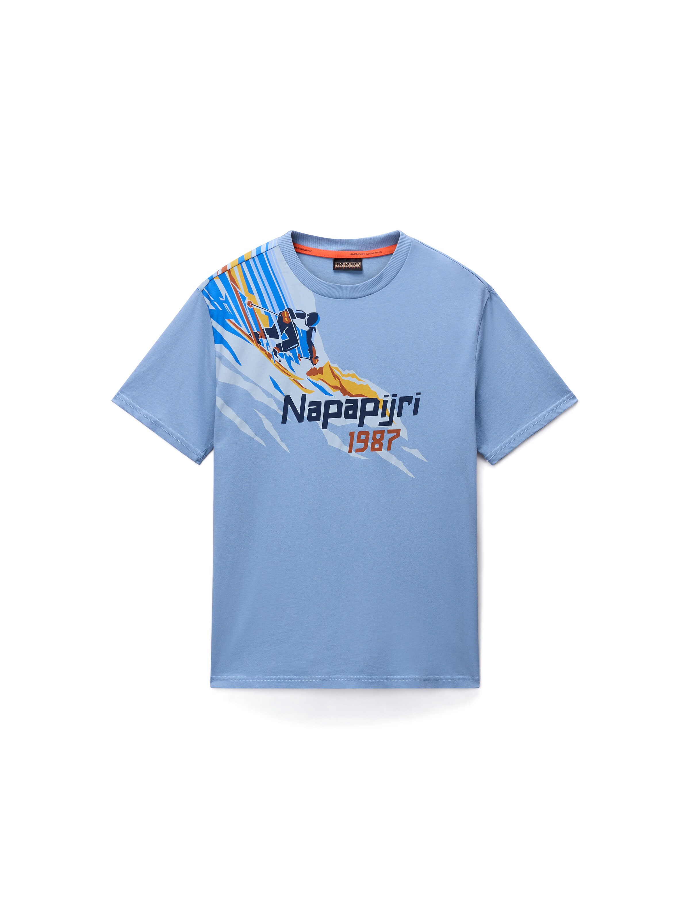 NAPAPIJRI Tričko 'S-Fiemme' - Modrá: predná strana