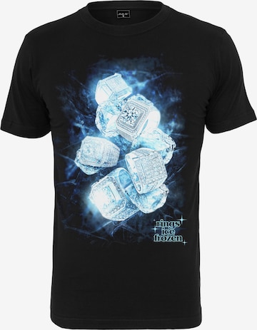 Mister Tee - Camisa 'Ice Rings' em preto: frente