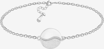 Sofia Milani Armband 'Brushed Ying Yang' in Silber: Vorderseite