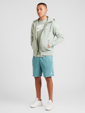 Nike Sportswear Regular fit Tréning dzseki 'Club Fleece' - zöld