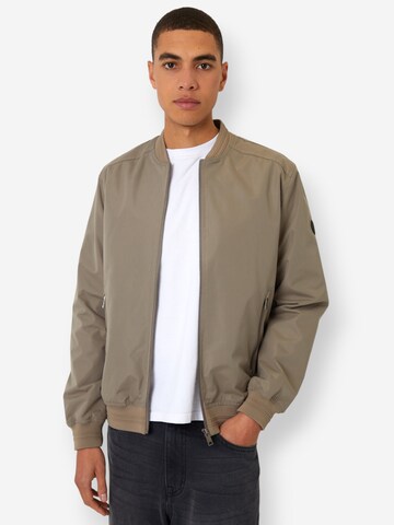 Threadbare Freizeitjacke 'Predict' in Beige: Vorderseite