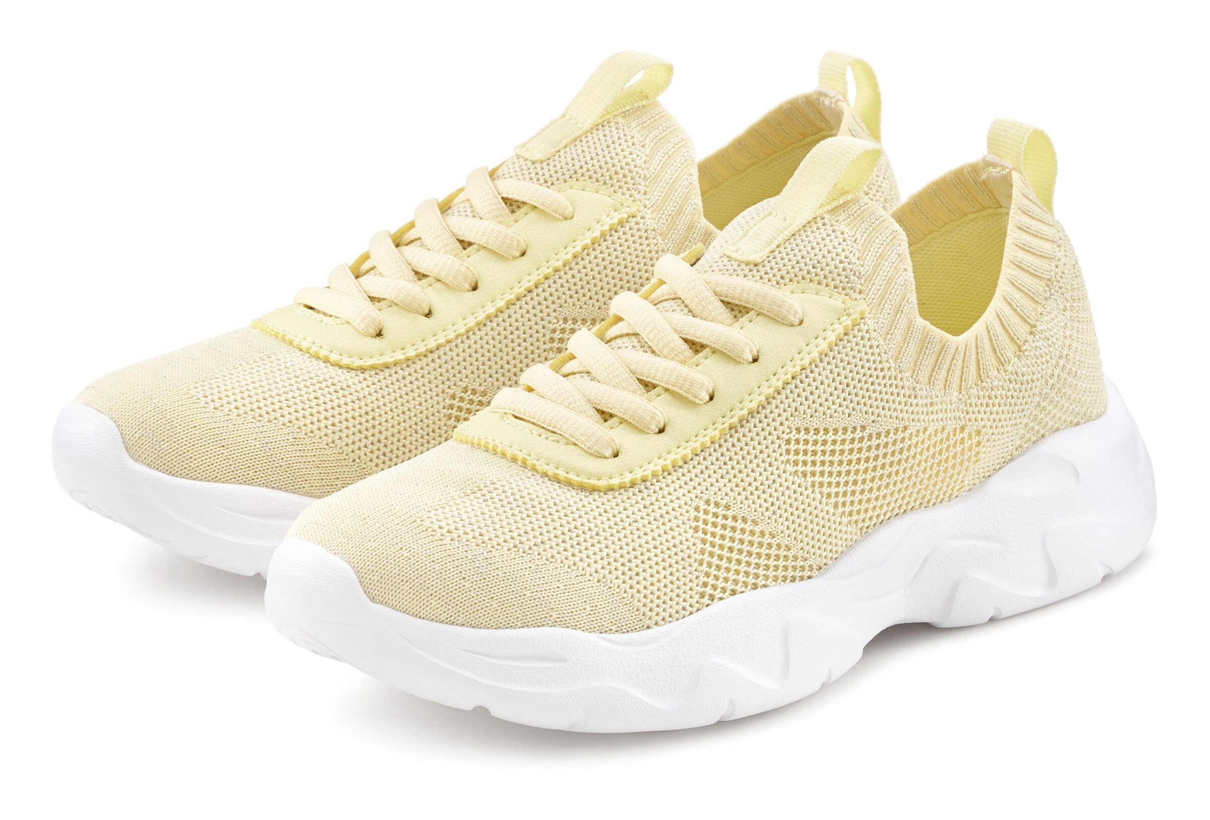 Freyling Platform trainers in Yellow