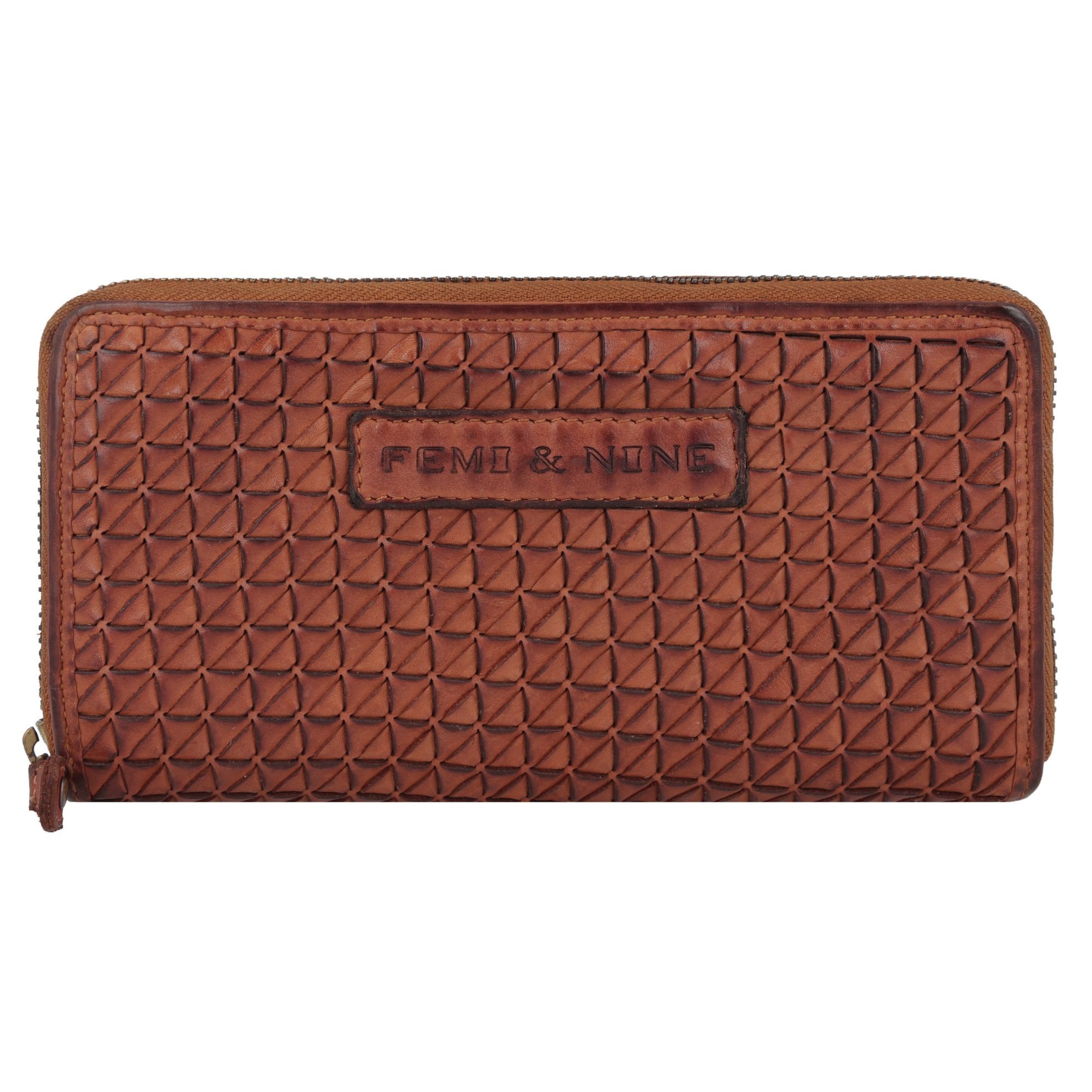 Portamonete di Greenland Nature in marrone: frontale